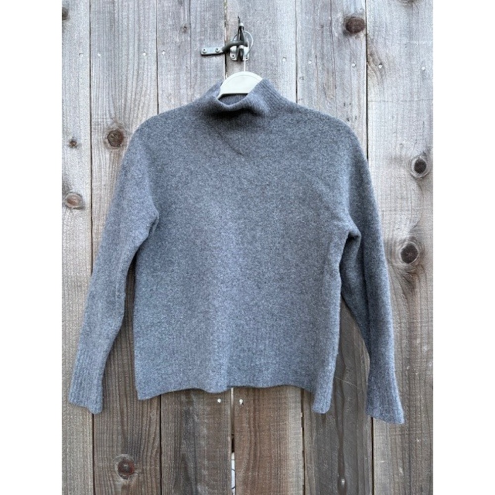 Everlane Gray Turtleneck Wool Sweater‎ Ribbed Knit Long Sleeve Women's XS